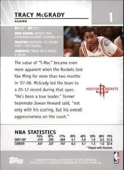 Back of Tracy McGrady