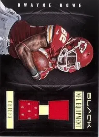 2012 Panini Black - NFL Equipment Combos #20 - Dwayne Bowe - Kansas City Chiefs