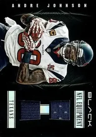 2012 Panini Black - NFL Equipment Combos #25 - Andre Johnson - Houston Texans