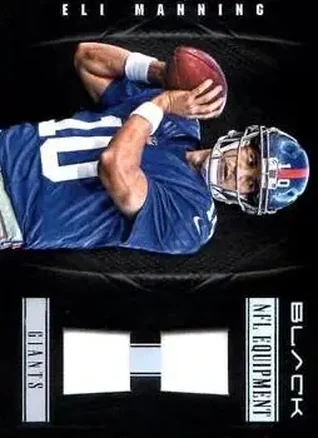 2012 Panini Black - NFL Equipment Combos #28 - Eli Manning - New York Giants