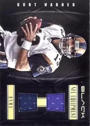 2012 Panini Black - NFL Equipment Combos #52 - Kurt Warner - St. Louis Rams