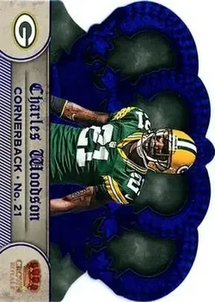 2012 Panini Crown Royale - Blue #4 - Charles Woodson - Green Bay Packers