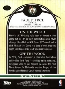 Back of Paul Pierce