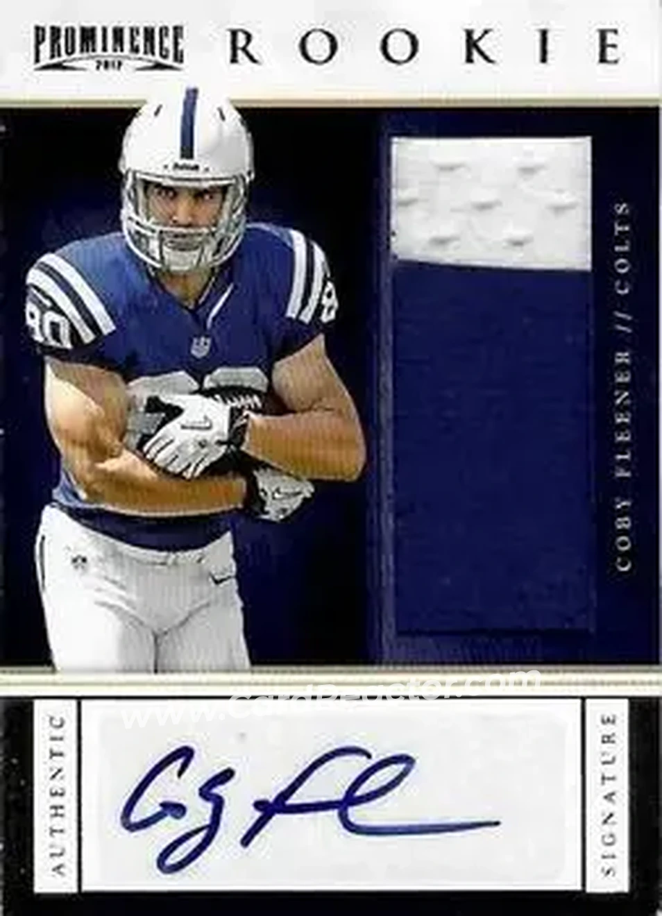 2012 Panini Prominence #248 - Coby Fleener - Indianapolis Colts - Front