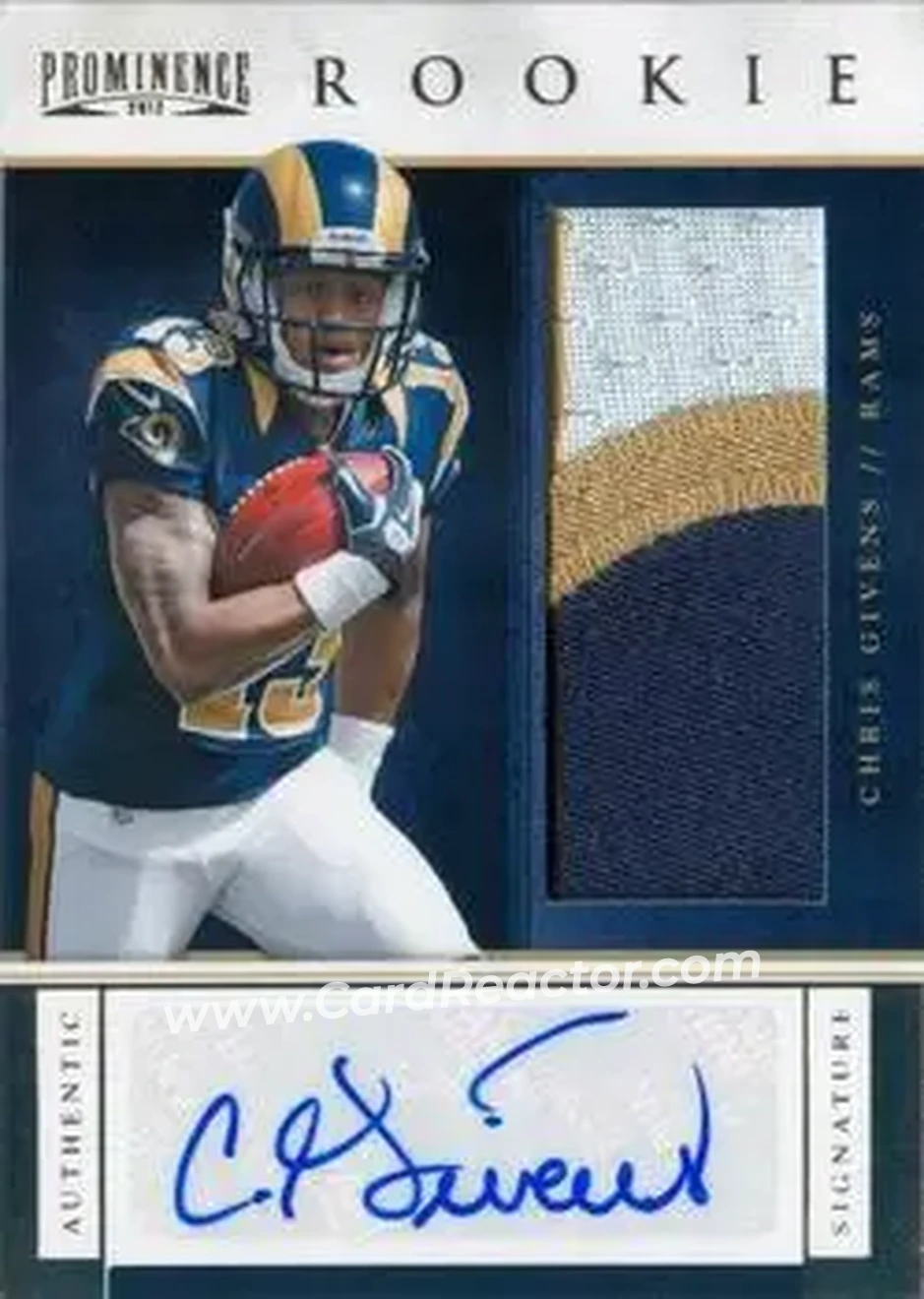2012 Panini Prominence #250 - Chris Givens - St. Louis Rams - Front