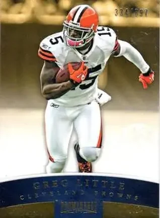 2012 Panini Prominence - Gold #24 - Greg Little - Cleveland Browns
