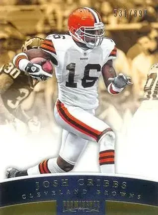 2012 Panini Prominence - Gold #25 - Josh Cribbs - Cleveland Browns