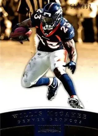 2012 Panini Prominence - Gold #30 - Willis McGahee - Denver Broncos