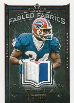2012 Panini Playbook - Fabled Fabrics Prime #38 - Thurman Thomas - Buffalo Bills