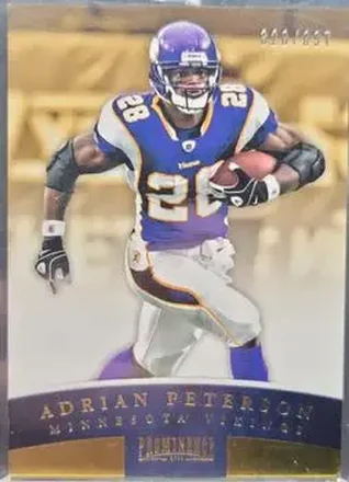 2012 Panini Prominence - Gold #54 - Adrian Peterson - Minnesota Vikings