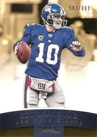 2012 Panini Prominence - Gold #63 - Eli Manning - New York Giants