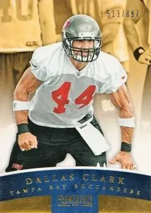 2012 Panini Prominence - Gold #93 - Dallas Clark - Tampa Bay Buccaneers