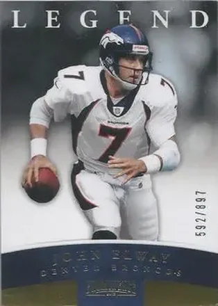 2012 Panini Prominence - Gold #123 - John Elway - Denver Broncos