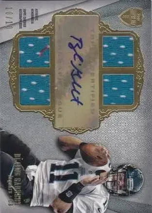 2012 Topps Supreme - Autographed Quad Relics #SAQR-BG - Blaine Gabbert - Jacksonville Jaguars