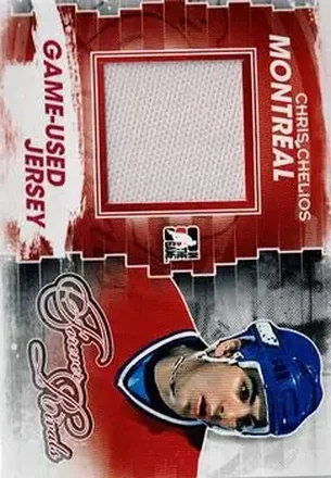 2012-13 In The Game Forever Rivals - Game Used Jerseys Blue/Red #M-28 - Chris Chelios - Montreal Canadiens