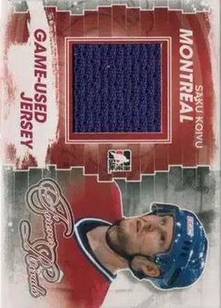 2012-13 In The Game Forever Rivals - Game Used Jerseys Blue/Red #M-36 - Saku Koivu - Montreal Canadiens