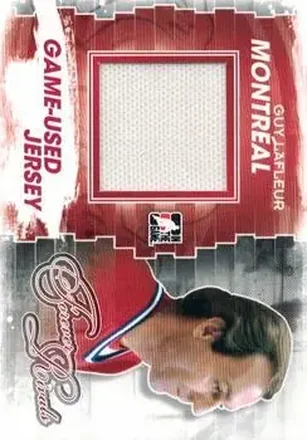 2012-13 In The Game Forever Rivals - Game Used Jerseys Blue/Red #M-37 - Guy Lafleur - Montreal Canadiens
