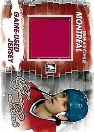 2012-13 In The Game Forever Rivals - Game Used Jerseys Blue/Red #M-50 - Denis Savard - Montreal Canadiens