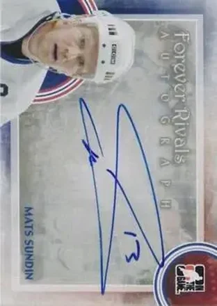 2012-13 In The Game Forever Rivals - Autographs #A-MS - Mats Sundin - Toronto Maple Leafs