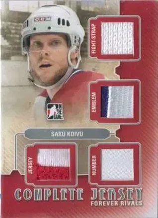 2012-13 In The Game Forever Rivals - Complete Jersey Silver #CJ-04 - Saku Koivu - Montreal Canadiens