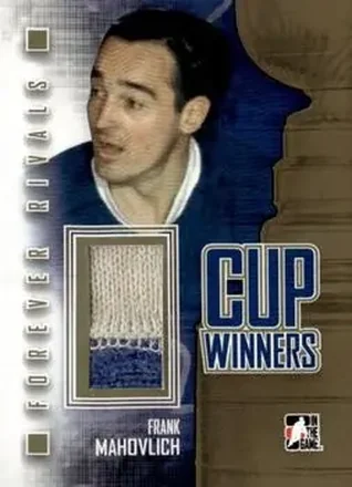 2012-13 In The Game Forever Rivals - Cup Winners Jerseys Gold #CW-21 - Frank Mahovlich - Toronto Maple Leafs