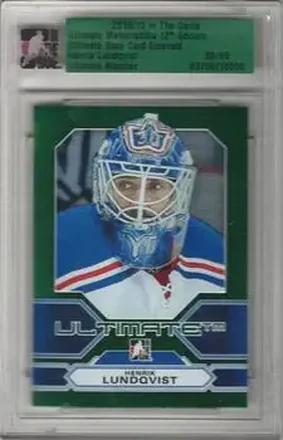 2012-13 In The Game Ultimate Memorabilia #NNO - Henrik Lundqvist - New York Rangers