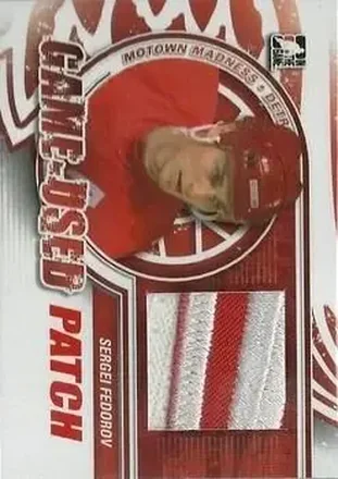 2012-13 In The Game Motown Madness - Game Used Patch Red #M-02 - Sergei Fedorov - Detroit Red Wings