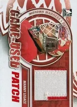 2012-13 In The Game Motown Madness - Game Used Patch Red #M-12 - Manny Legace - Detroit Red Wings
