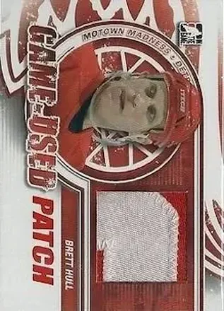 2012-13 In The Game Motown Madness - Game Used Patch Red #M-36 - Brett Hull - Detroit Red Wings