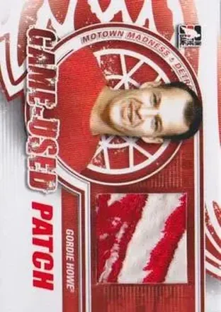 2012-13 In The Game Motown Madness - Game Used Patch Red #M-42 - Gordie Howe - Detroit Red Wings