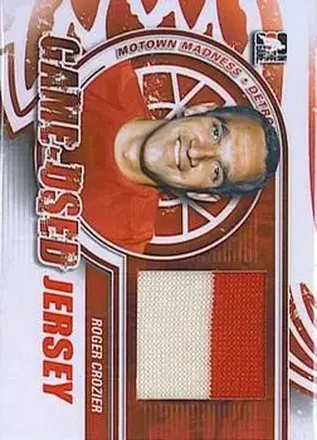 2012-13 In The Game Motown Madness - Game Used Jersey Red #M-38 - Roger Crozier - Detroit Red Wings