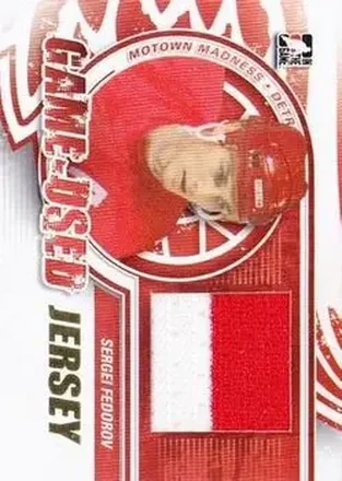 2012-13 In The Game Motown Madness - Game Used Jersey Gold #M-02 - Sergei Fedorov - Detroit Red Wings
