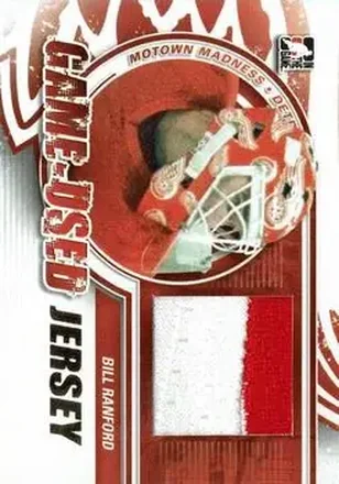 2012-13 In The Game Motown Madness - Game Used Jersey Gold #M-09 - Bill Ranford - Detroit Red Wings