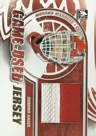2012-13 In The Game Motown Madness - Game Used Jersey Gold #M-10 - Dominik Hasek - Detroit Red Wings