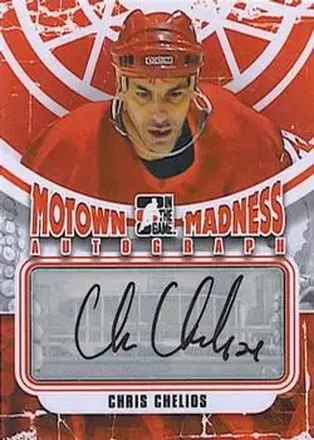 2012-13 In The Game Motown Madness - Autographs #A-CC - Chris Chelios - Detroit Red Wings