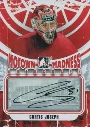 2012-13 In The Game Motown Madness - Autographs #A-CJ - Curtis Joseph - Detroit Red Wings