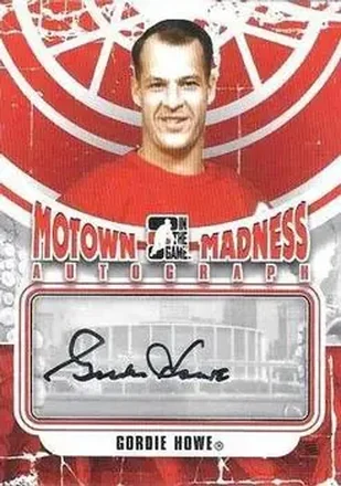 2012-13 In The Game Motown Madness - Autographs #A-GHO - Gordie Howe - Detroit Red Wings