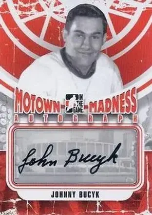 2012-13 In The Game Motown Madness - Autographs #A-JBU - Johnny Bucyk - Detroit Red Wings