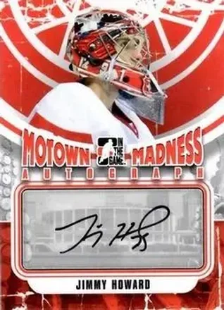 2012-13 In The Game Motown Madness - Autographs #A-JH - Jimmy Howard - Detroit Red Wings