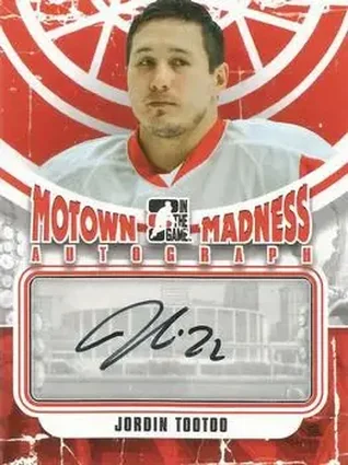 2012-13 In The Game Motown Madness - Autographs #A-JT - Jordin Tootoo - Detroit Red Wings