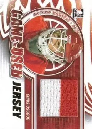 2012-13 In The Game Motown Madness - Game Used Jersey Gold #M-14 - Chris Osgood - Detroit Red Wings