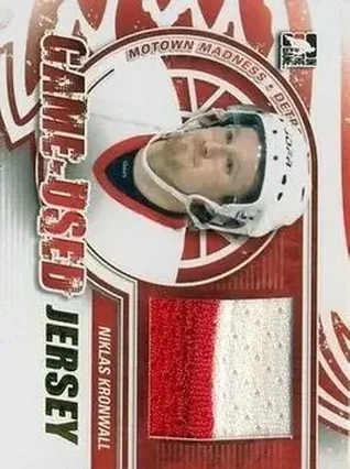 2012-13 In The Game Motown Madness - Game Used Jersey Gold #M-32 - Niklas Kronwall - Detroit Red Wings