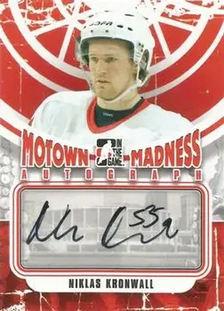 2012-13 In The Game Motown Madness - Autographs #A-NK - Niklas Kronwall - Detroit Red Wings
