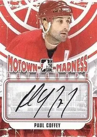 2012-13 In The Game Motown Madness - Autographs #A-PC - Paul Coffey - Detroit Red Wings