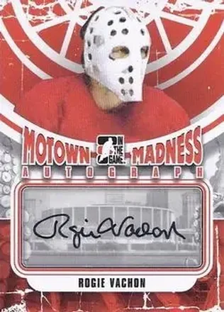 2012-13 In The Game Motown Madness - Autographs #A-RV - Rogatien Vachon - Detroit Red Wings