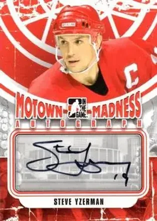 2012-13 In The Game Motown Madness - Autographs #A-SY - Steve Yzerman - Detroit Red Wings