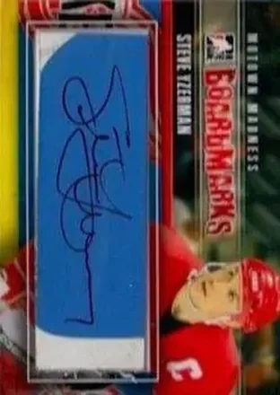 2012-13 In The Game Motown Madness - Boardmarks Autographs #BM-SY - Steve Yzerman - Detroit Red Wings