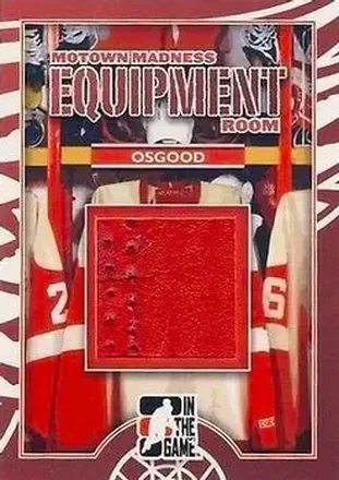 2012-13 In The Game Motown Madness - Equipment Room Memorabilia #ER-02 - Chris Osgood - Detroit Red Wings