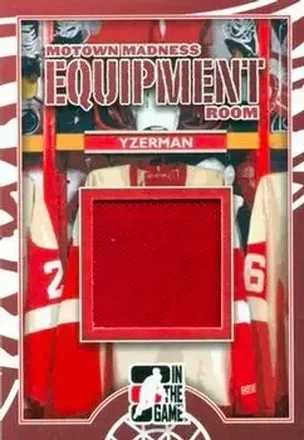 2012-13 In The Game Motown Madness - Equipment Room Memorabilia #ER-03 - Steve Yzerman - Detroit Red Wings