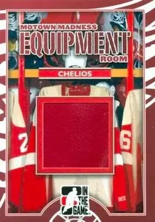 2012-13 In The Game Motown Madness - Equipment Room Memorabilia #ER-06 - Chris Chelios - Detroit Red Wings